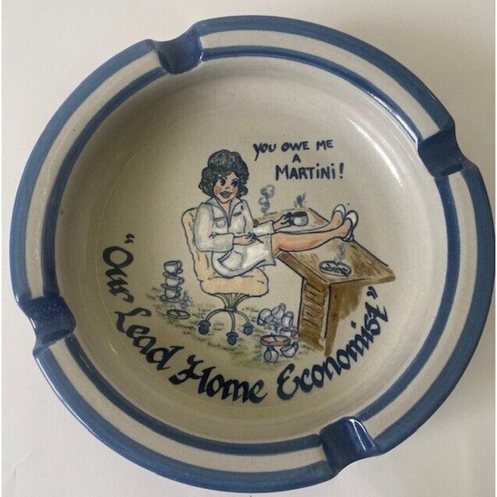 Vintage Mid-Century Ceramic Ashtray by Lousiville Pottery Rare Design!
